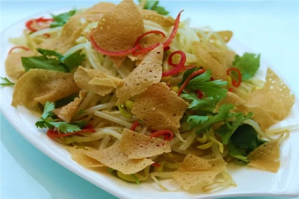 煎饼拌豆芽